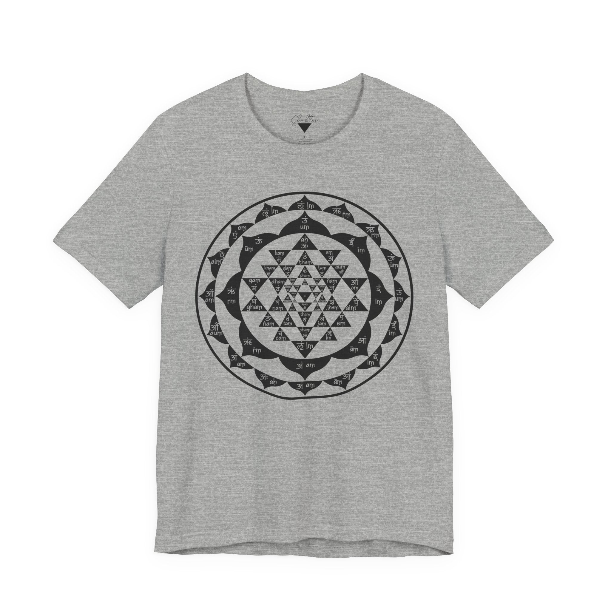 Sri Yantra with Sanskrit Bijas Tee