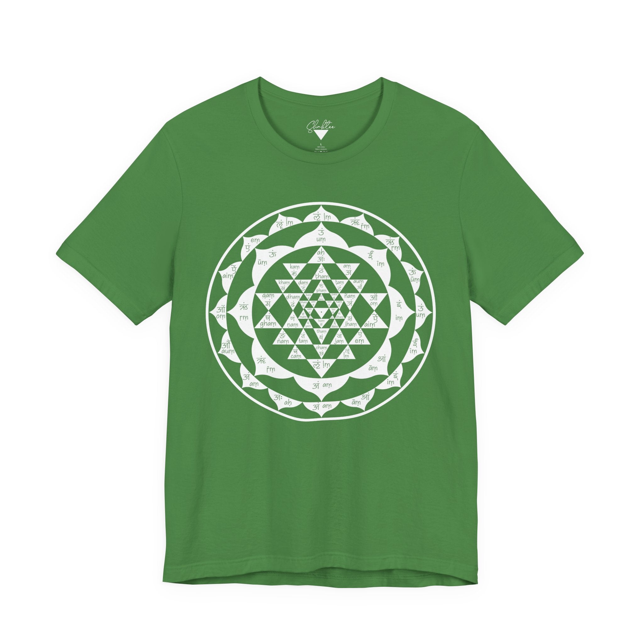 Sri Yantra with Sanskrit Bijas Tee