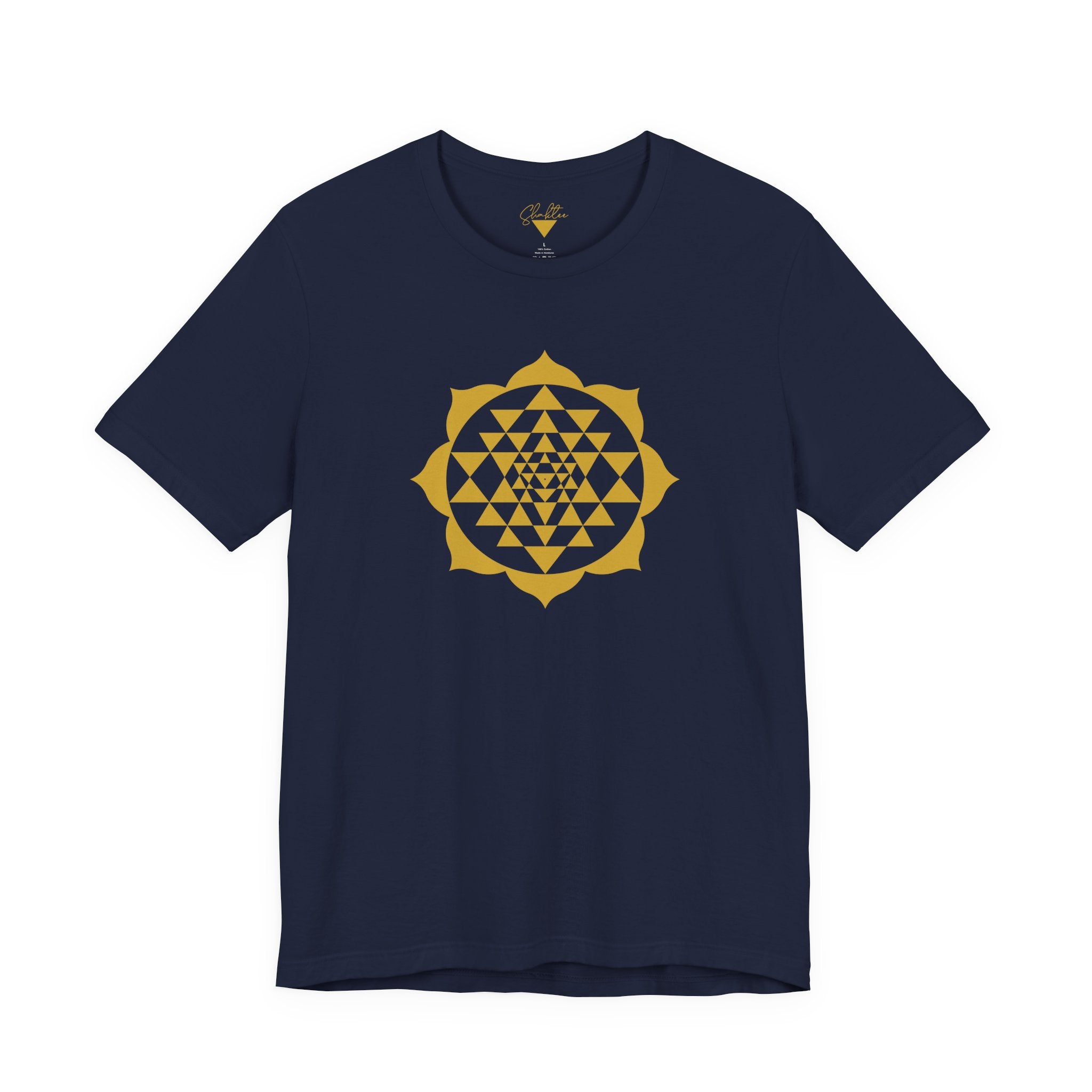Sri Yantra with 8 Lotus Petals Tee
